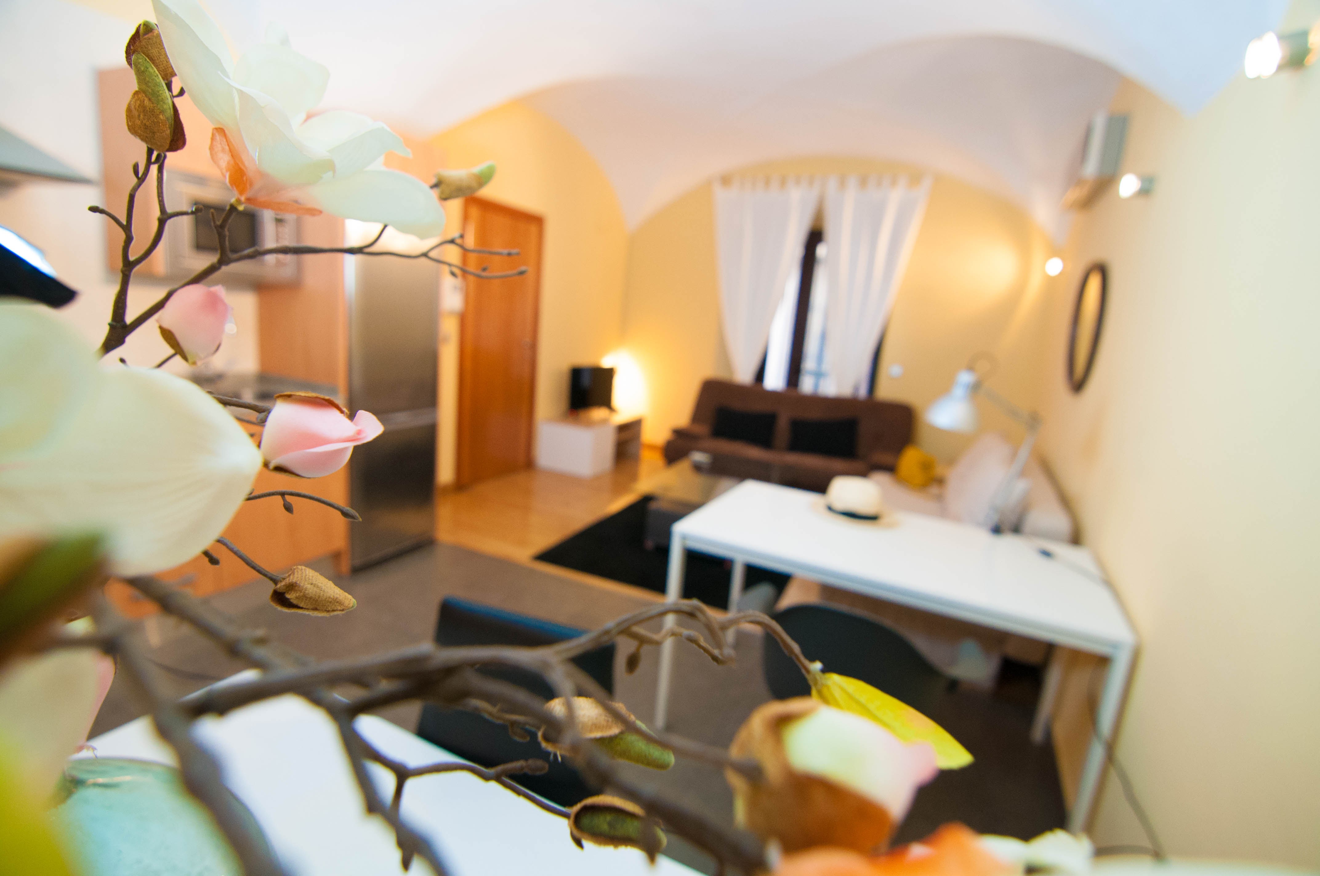 Entrada accesible a pie de calle sin escalones al Estudio Deluxe.